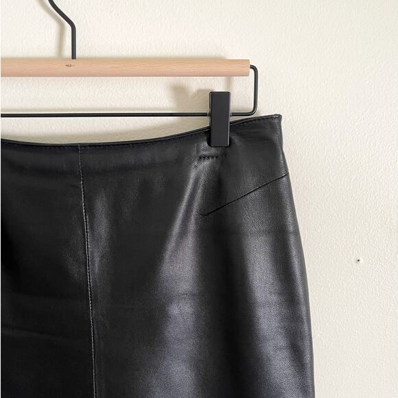 Wilson's Leather Pelle Studio Genuine Leather Pencil Skirt Size 6 - Picture 3 of 7